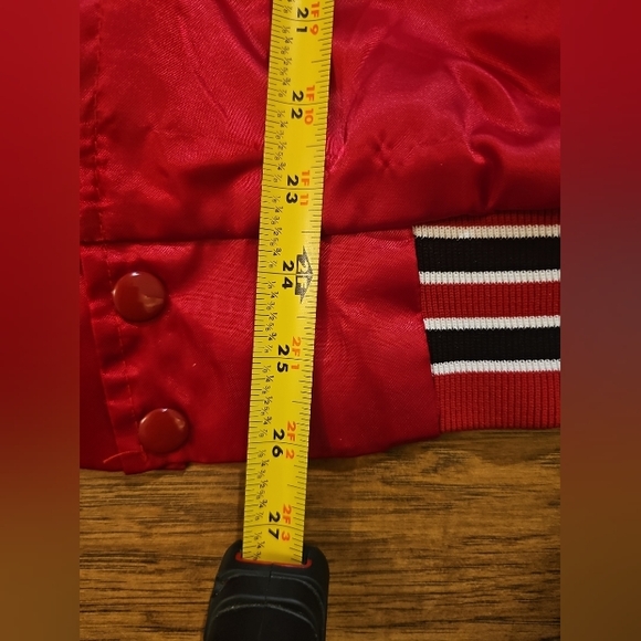 VTG Classic WestArk Adult Red Satin Jacket USA MADE E-One Logo Firefighter - Picture 2 of 7